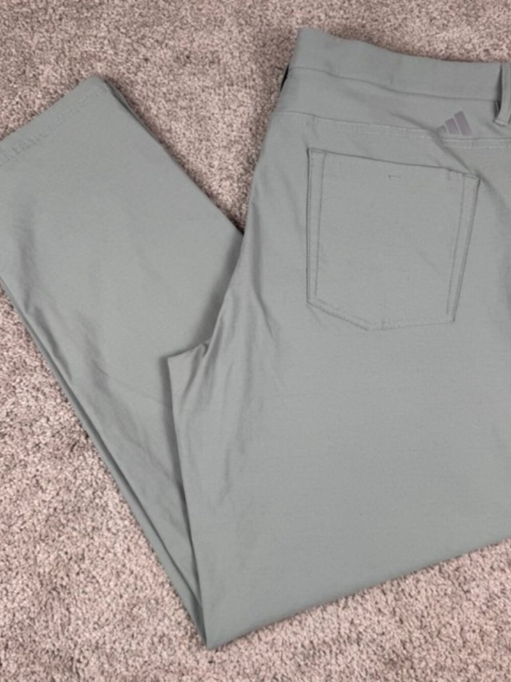 Adidas Ultimate 365 5 Pocket Pants Men's 36x30 Silver Green Golf Chino Stretch
